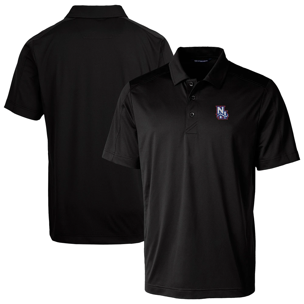 Men's Cutter & Buck Black New Hampshire Fisher Cats Big Tall Prospect Textured Stretch Polo