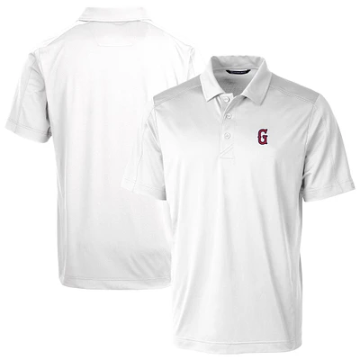 Men's Cutter & Buck White Greenville Drive Big Tall Prospect Textured Stretch Polo
