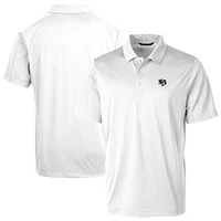 Men's Cutter & Buck White Gwinnett Stripers Big Tall Prospect Textured Stretch Polo