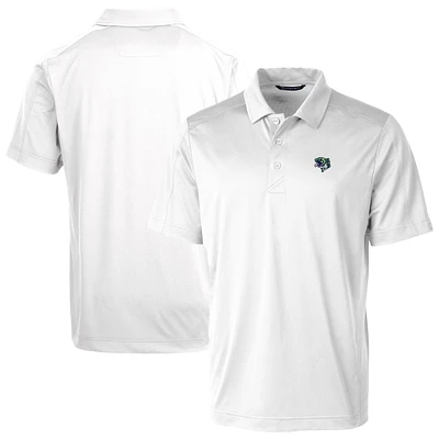 Men's Cutter & Buck White Gwinnett Stripers Big Tall Prospect Textured Stretch Polo