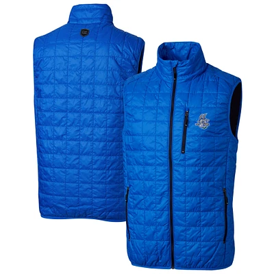 Men's Cutter & Buck  Royal Hartford Yard Goats Rainier PrimaLoft Big Tall Eco Insulated Full-Zip Puffer Vest