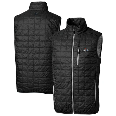 Men's Cutter & Buck Rocket City Trash Pandas Rainier PrimaLoft Big Tall Eco Insulated Full-Zip Puffer Vest