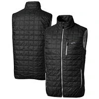 Men's Cutter & Buck Rocket City Trash Pandas Rainier PrimaLoft Big Tall Eco Insulated Full-Zip Puffer Vest
