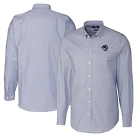Men's Cutter & Buck  Light Blue Binghamton Rumble Ponies Big Tall Oxford Stretch Long Sleeve Button-Down Dress Shirt