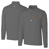 Men's Cutter & Buck  Gray Las Vegas Aviators Big Tall Traverse Stretch Quarter-Zip Top