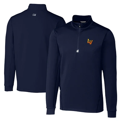 Men's Cutter & Buck  Navy Las Vegas Aviators Big Tall Traverse Stretch Quarter-Zip Top
