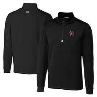 Men's Cutter & Buck  Black Buffalo Bisons Big Tall Traverse Stretch Quarter-Zip Top