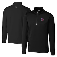 Men's Cutter & Buck  Black Buffalo Bisons Big Tall Traverse Stretch Quarter-Zip Top