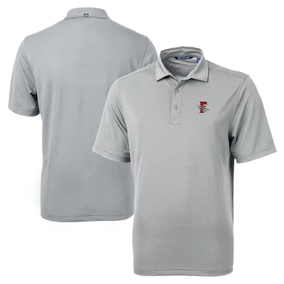 Men's Cutter & Buck Gray Fresno Grizzlies Big Tall Virtue Eco Pique Recycled Polo