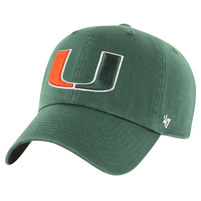 Youth '47 Green Miami Hurricanes Clean Up Adjustable Hat