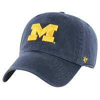 Youth '47 Navy Michigan Wolverines Clean Up Adjustable Hat