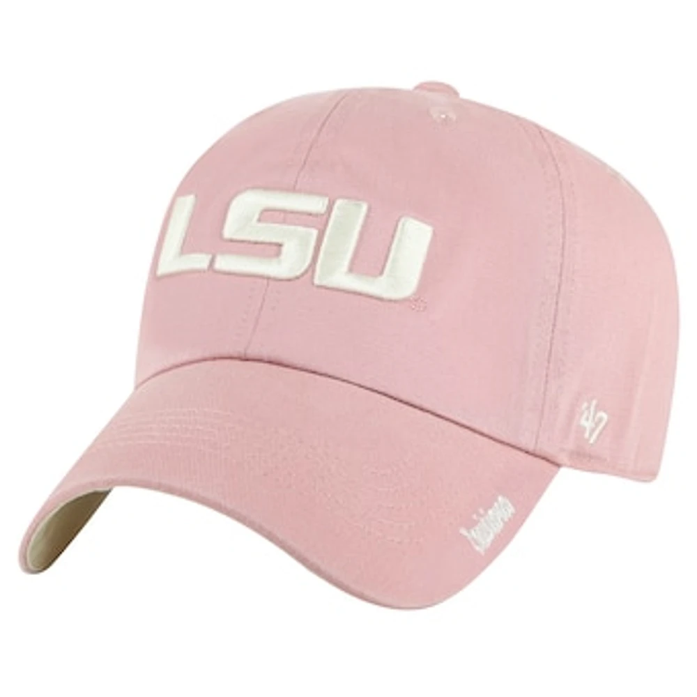 Women's '47 Light Pink LSU Tigers Dusty Miata Clean Up Adjustable Hat