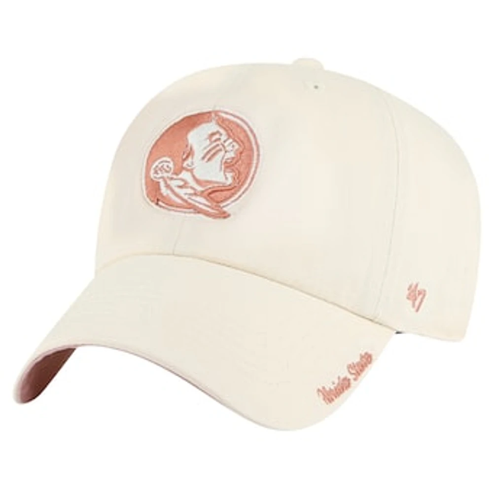 Women's '47 Cream Florida State Seminoles Dusty Miata Clean Up Adjustable Hat