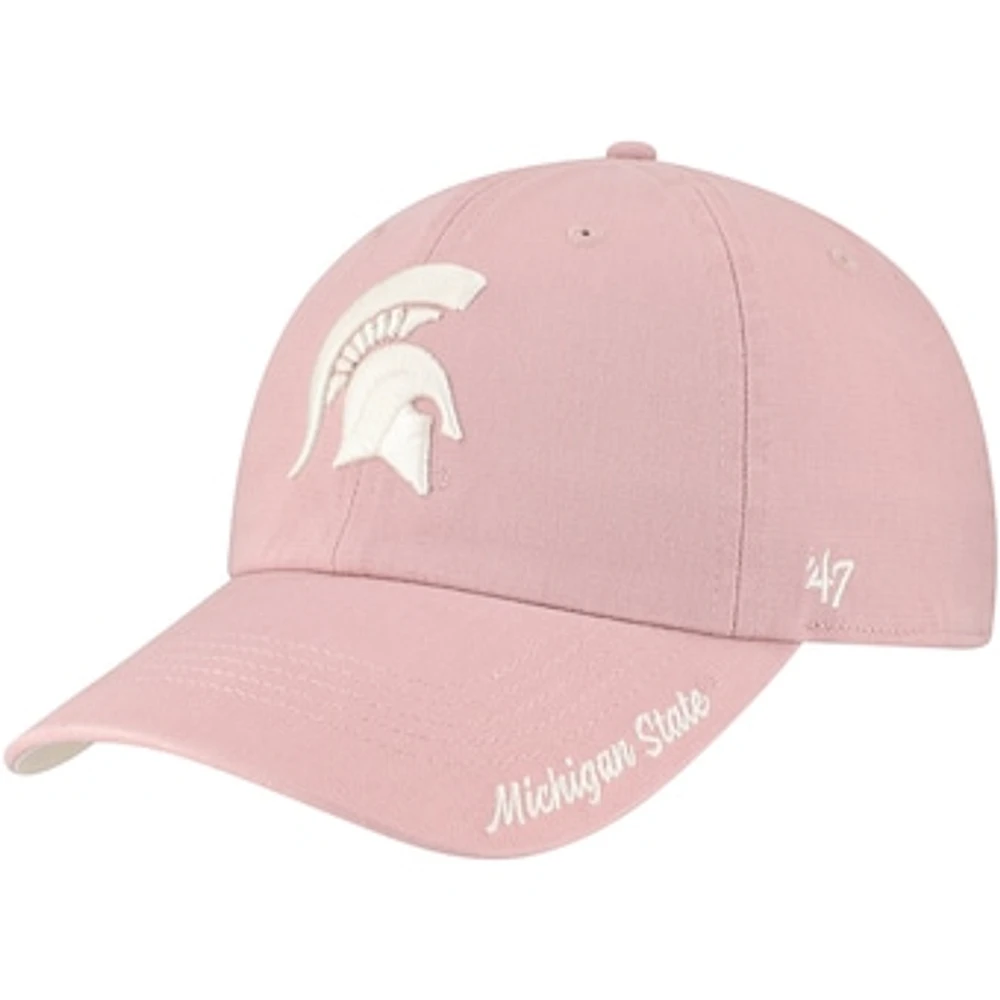 Women's '47 Light Pink Michigan State Spartans Dusty Miata Clean Up Adjustable Hat