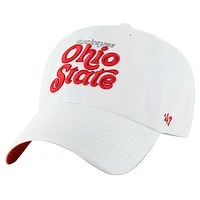 Women's '47 White Ohio State Buckeyes Pensacola Clean Up Adjustable Hat