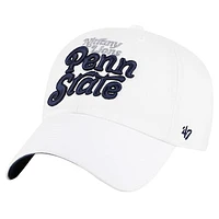 Women's '47 White Penn State Nittany Lions Pensacola Clean Up Adjustable Hat