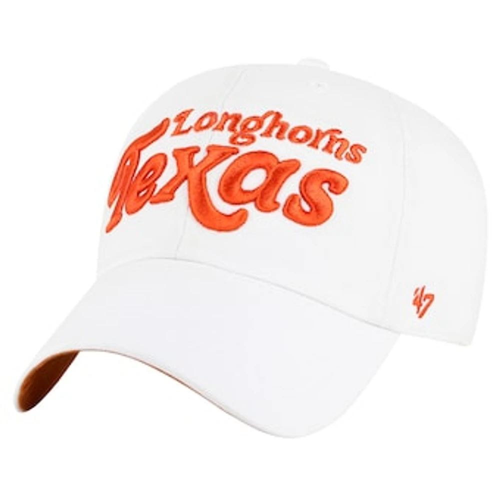 Women's '47 White Texas Longhorns Pensacola Clean Up Adjustable Hat