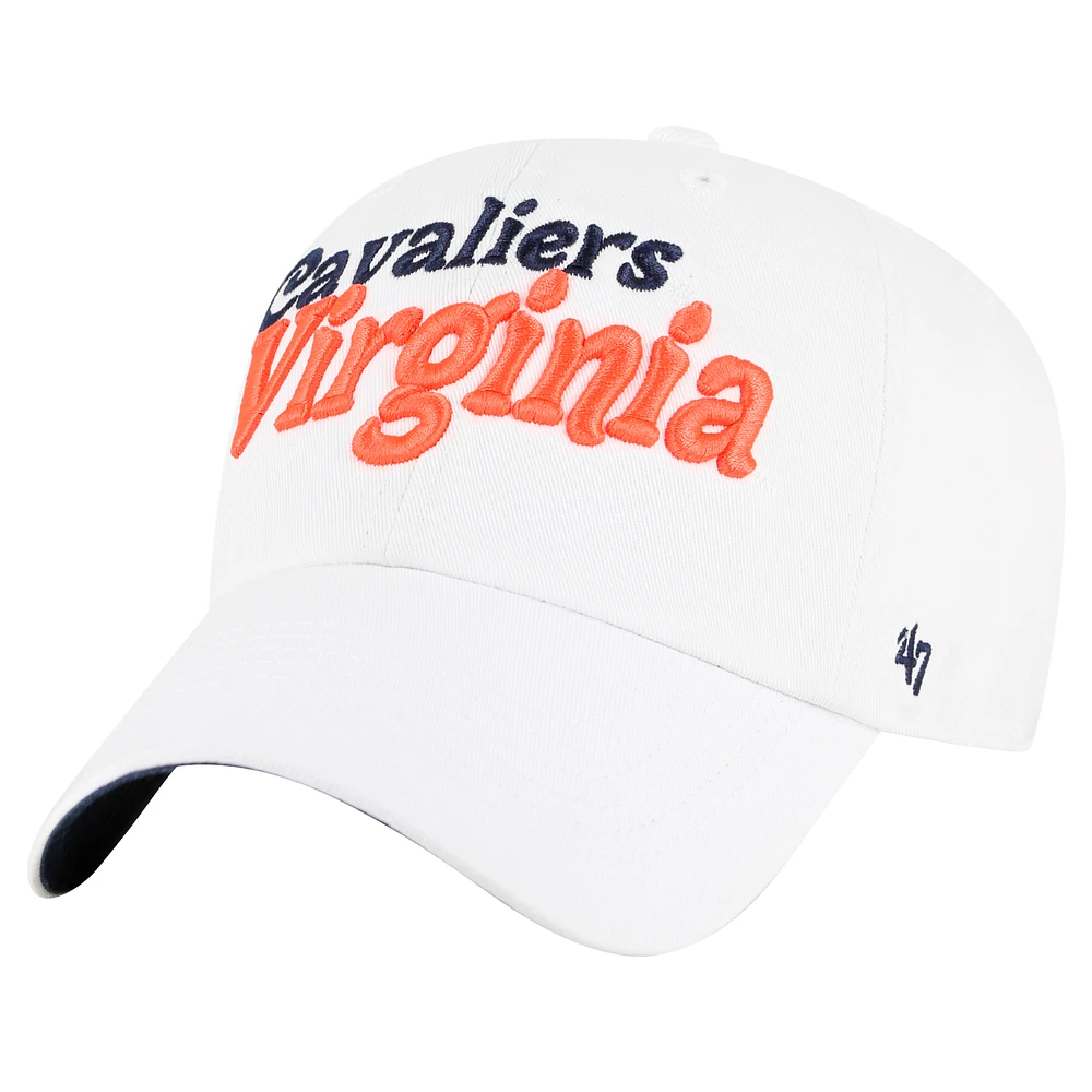 Women's '47 White Virginia Cavaliers Pensacola Clean Up Adjustable Hat