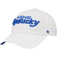 Women's '47 White Kentucky Wildcats Pensacola Clean Up Adjustable Hat