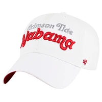 Women's '47 White Alabama Crimson Tide Pensacola Clean Up Adjustable Hat