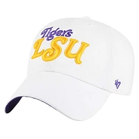 Women's '47 White LSU Tigers Pensacola Clean Up Adjustable Hat