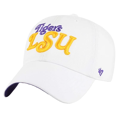 Women's '47 White LSU Tigers Pensacola Clean Up Adjustable Hat