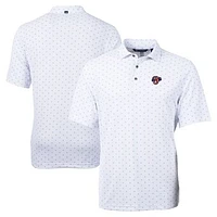 Men's Cutter & Buck White Jacksonville Jumbo Shrimp Big Tall Virtue Eco Pique Tile Print Recycled Polo