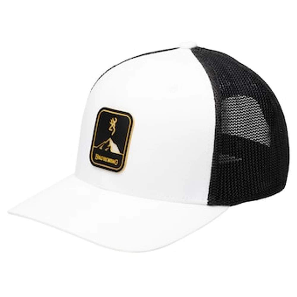 Men's Browning White/Black Icon Trucker Adjustable