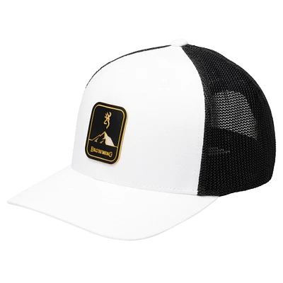 Men's Browning White/Black Icon Trucker Adjustable