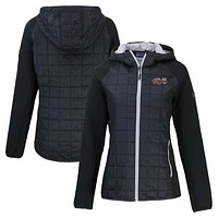 Women's Cutter & Buck  Black Lansing Lugnuts Rainier Primaloft Eco Raglan Full-Zip Hybrid Jacket