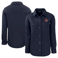 Women's Cutter & Buck Navy Portland Sea Dogs Roam Eco Knit Shirt Jacket