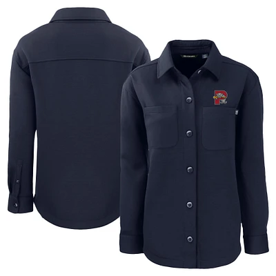 Women's Cutter & Buck Navy Portland Sea Dogs Roam Eco Knit Shirt Jacket