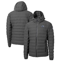 Men's Cutter & Buck Gray West Michigan Whitecaps Mission Ridge Repreve Eco Insulated Full-Zip Puffer Jacket