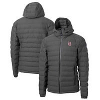 Men's Cutter & Buck Gray Birmingham Barons Mission Ridge Repreve Eco Insulated Full-Zip Puffer Jacket