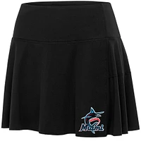 Women's Antigua  Black Miami Marlins Raster Skort