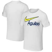 Men's Nike White Club America Swoosh Tee