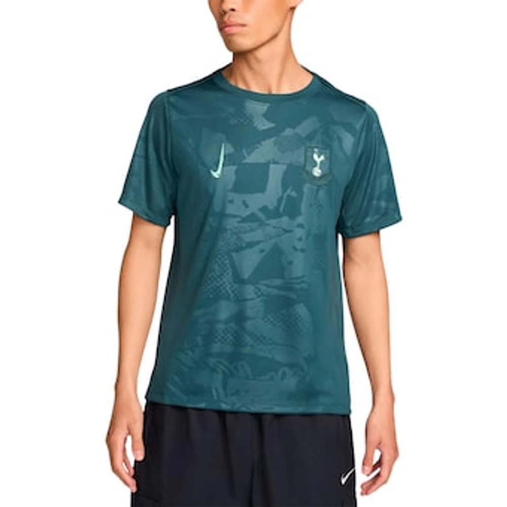 Men's Nike Green Tottenham Hotspur 2024/25 Third Academy Pro Pre-Match Top