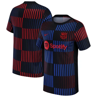 Youth Nike Black Barcelona 2024/25 Away Academy Pro Pre-Match Top