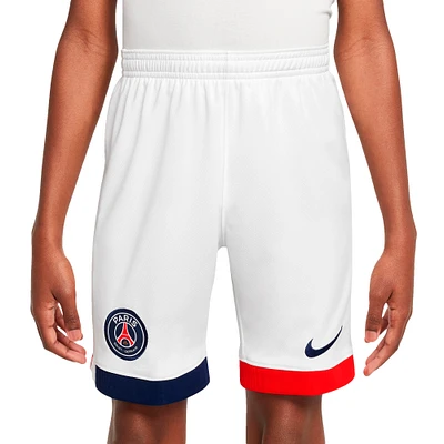 Youth Nike White Paris Saint-Germain 2024/25 Away Stadium Shorts