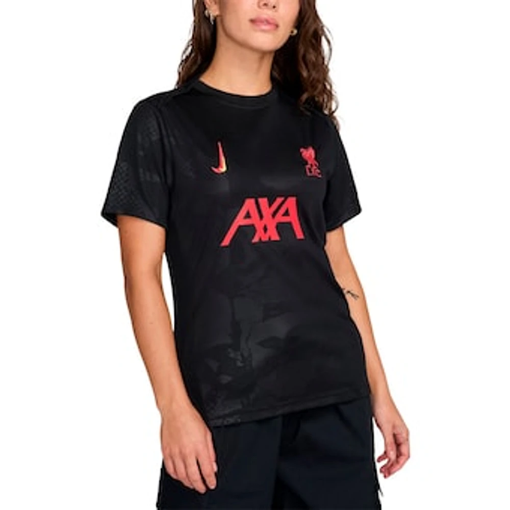 Women's Nike Black Liverpool 2024/25 Third Academy Pro Pre-Match Top