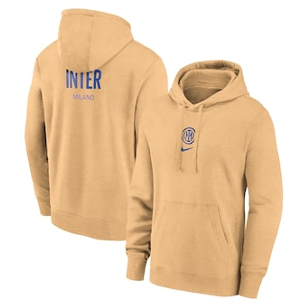 Men's Nike Gold Inter Milan Club Pullover Hoodie