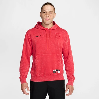 Men's Nike Red Liverpool Club Pullover Hoodie