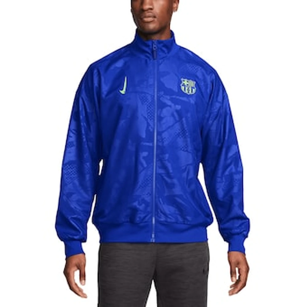 Men's Nike Royal Barcelona 2024/25 Third Strike Anthem Full-Zip Jacket