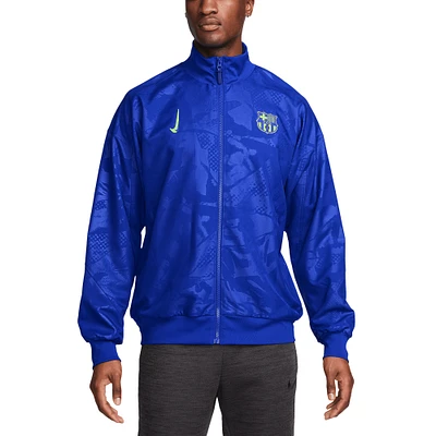 Men's Nike Royal Barcelona 2024/25 Third Strike Anthem Full-Zip Jacket