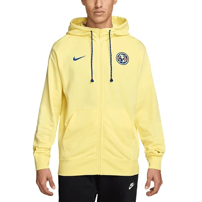 Men's Nike  Yellow Club America Full-Zip Hoodie