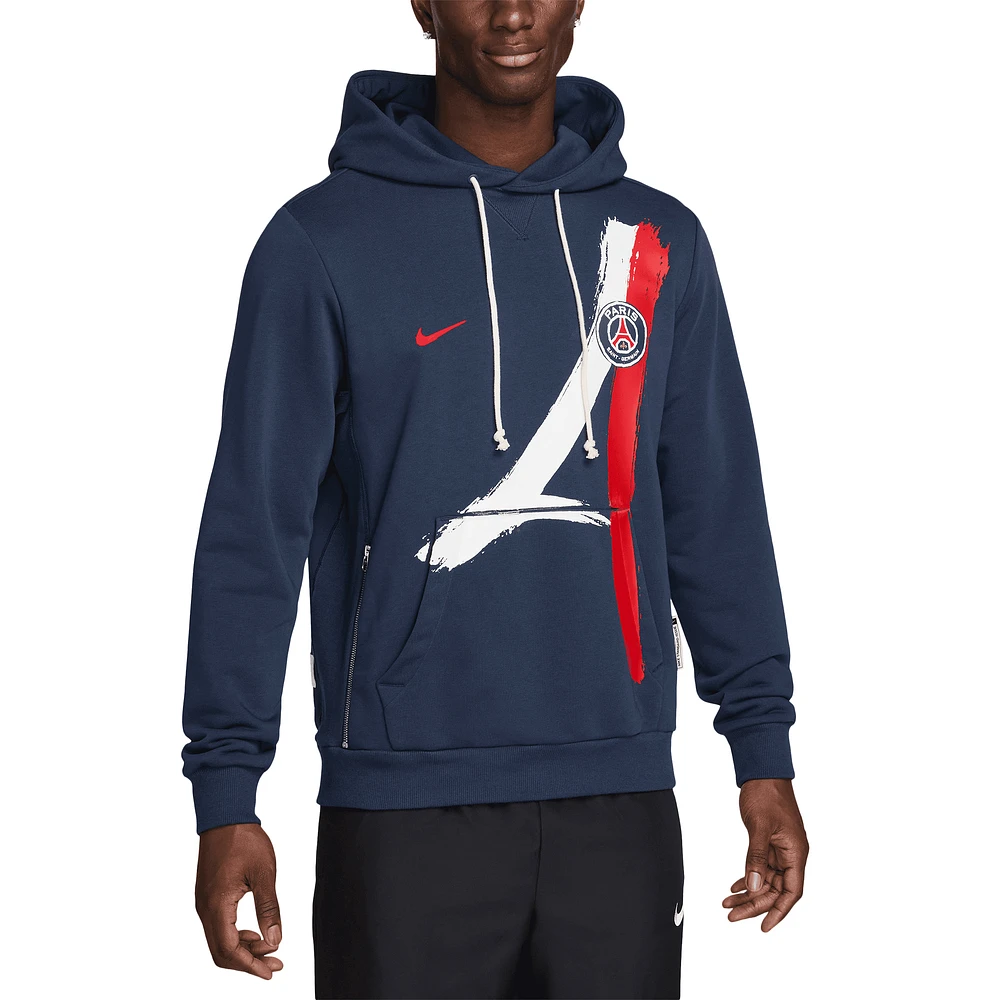 Men's Nike Navy Paris Saint-Germain Standard Issue Performance Pullover Hoodie