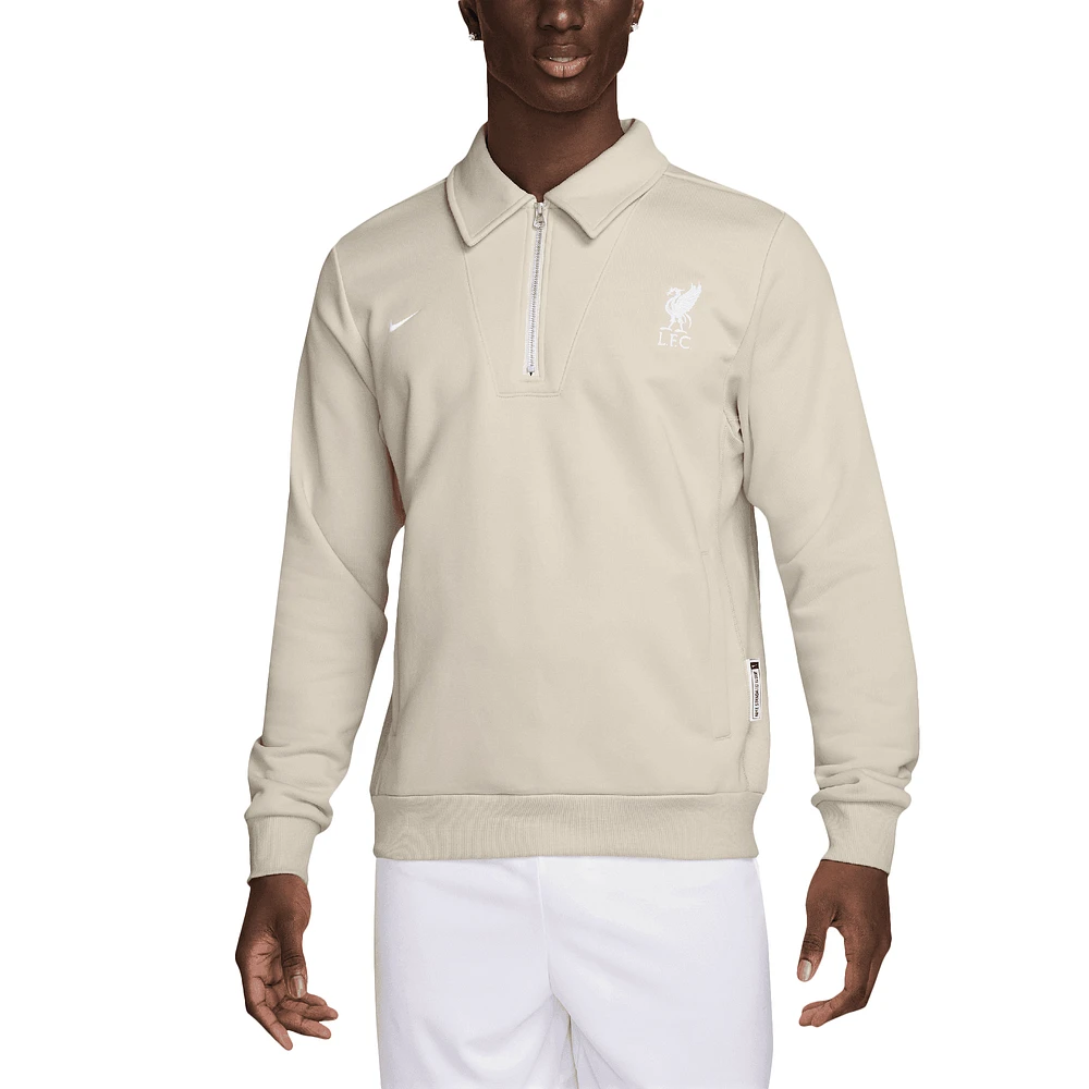 Men's Nike Gray Liverpool Standard Issue Quarter-Zip Top