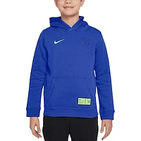 Youth Nike Royal Barcelona Club Pullover Hoodie