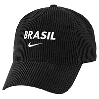 Men's Nike Black Brazil National Team Corduroy Club Flex Hat