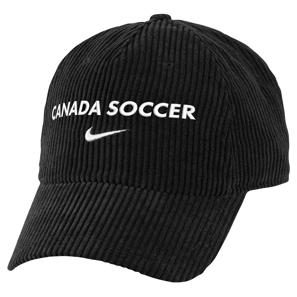 Men's Nike Black Canada Soccer Corduroy Club Flex Hat